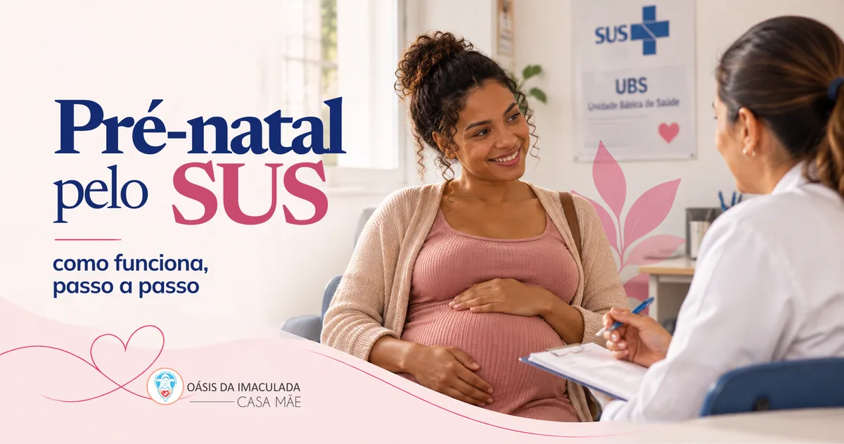 Gestante em consulta de pré-natal numa unidade de saúde